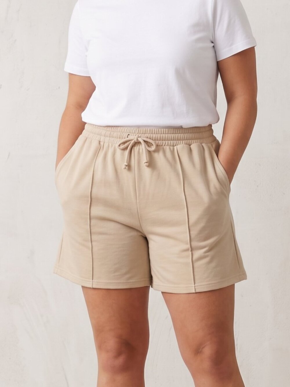 Women’s Casual Beige Shorts – Size 3XL Actual Fit XXL Comfortable Everyday Fit